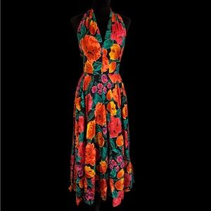 *VTG* 1970s swing halter dress